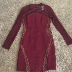 Topshop sz 4 wine colored dress